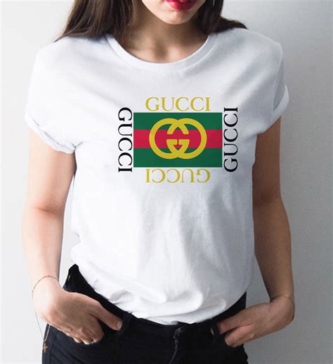 gucci woman tshirt|vintage gucci t shirt women.